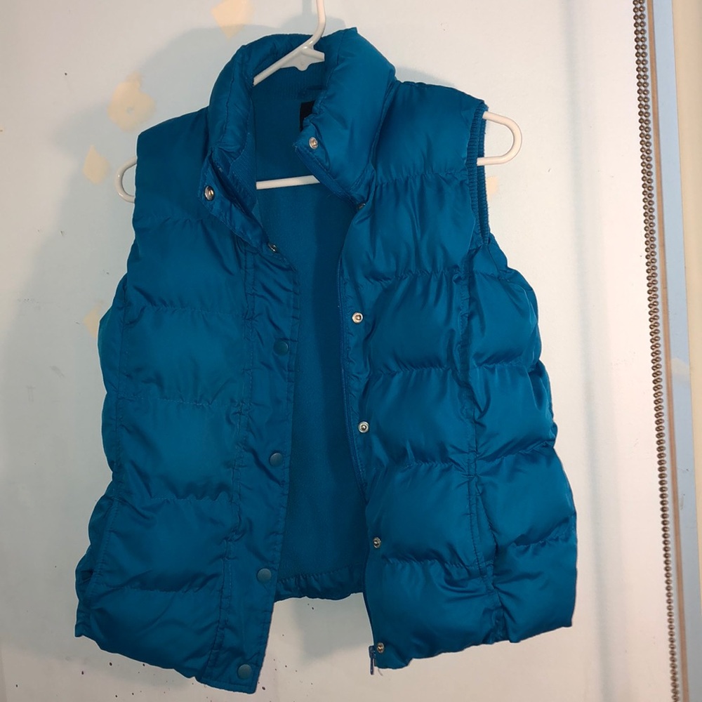 Blue faded glory puffer vest